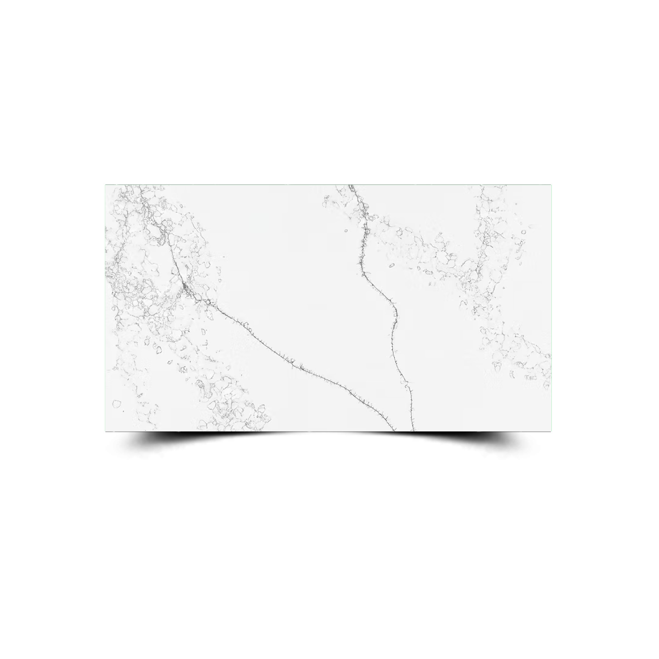 Bold Calacatta quartz slab